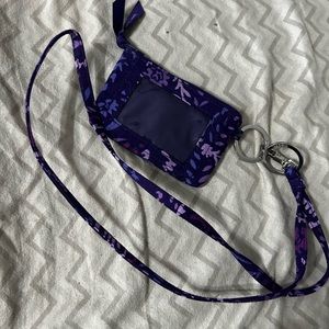 Vera Bradley lanyard and ID holder